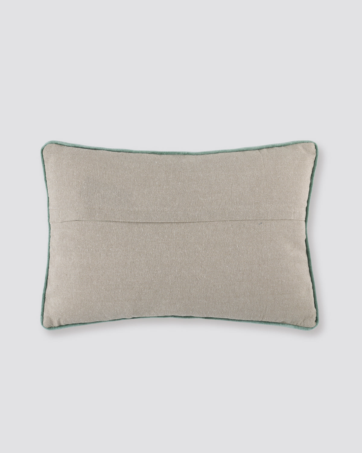 Plain back of the beige velvet dori pillow cover
