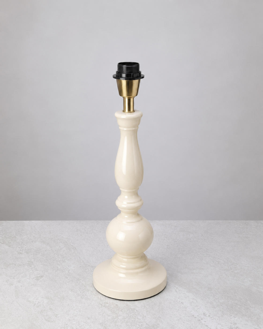 Warm white Dusk lamp base shown without its shade