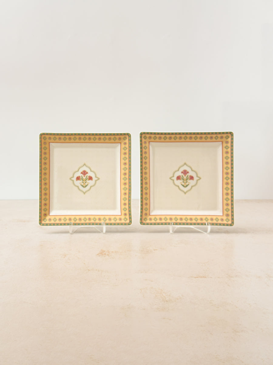 Mor Bagh Square Platter - Dawn (Set of 2)