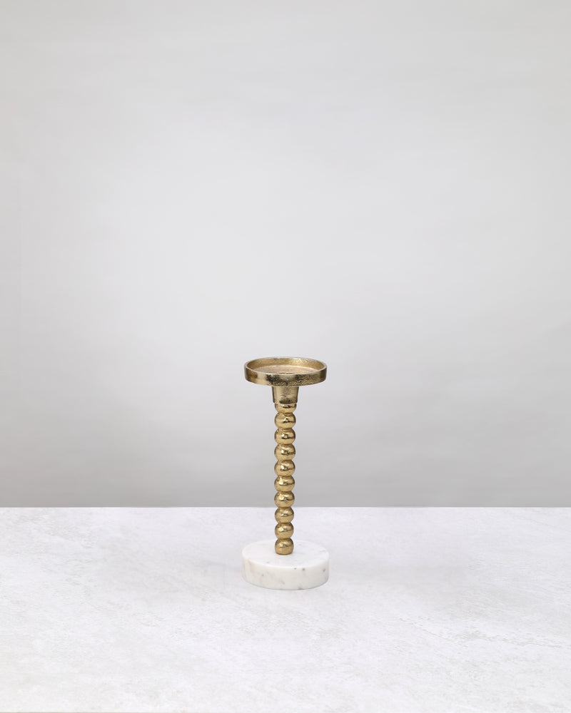 Gold Marble Candle Holder