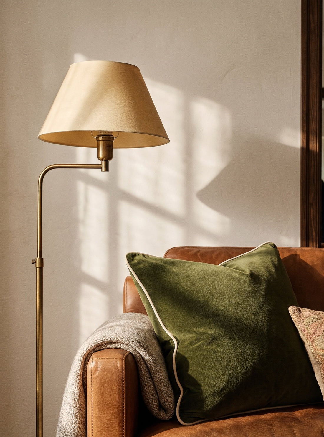 Olive Green Piped Velvet Cushion Cover
