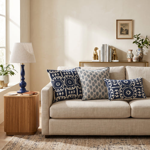 Blue Ari Pillow Cover